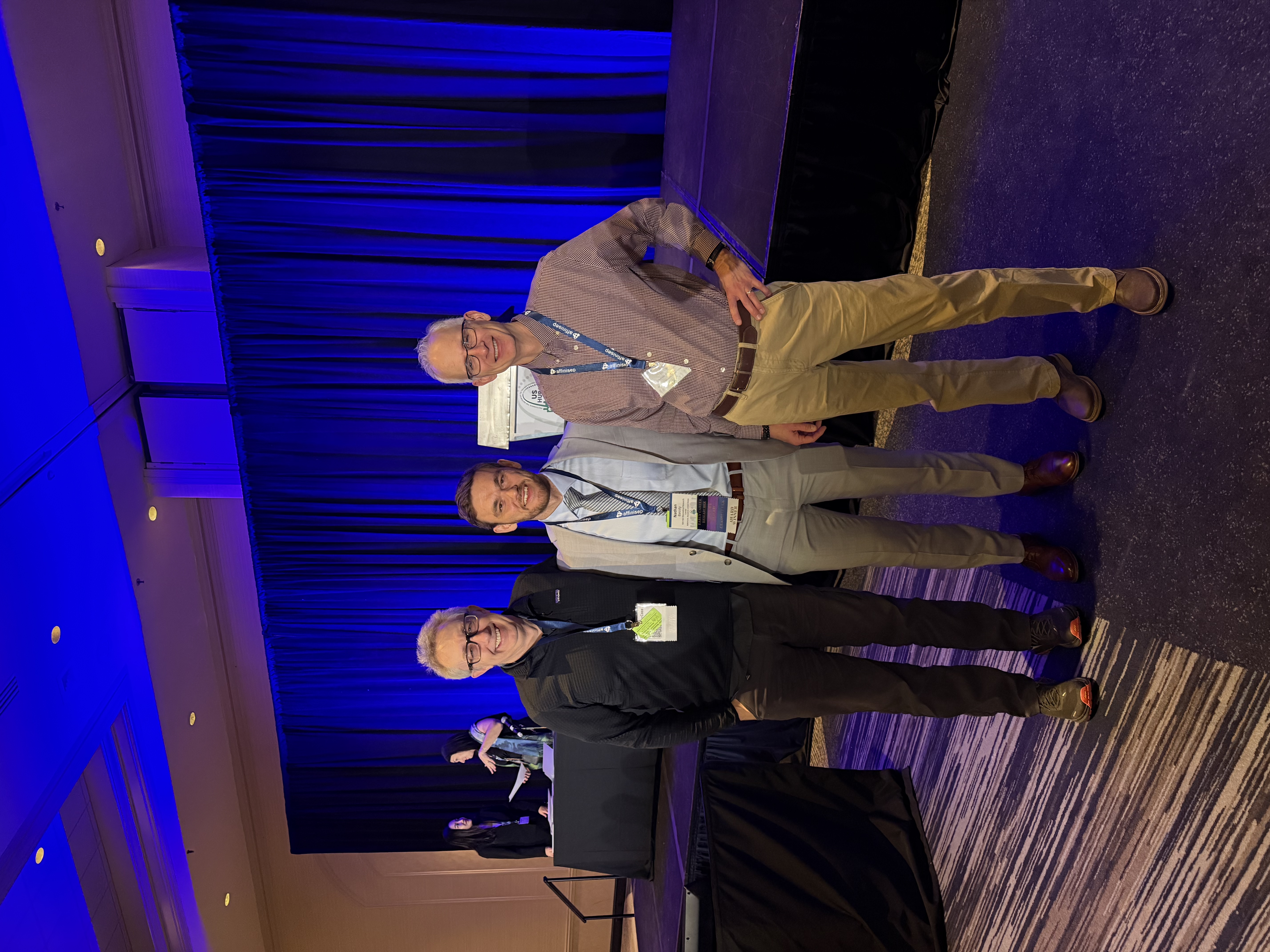 Mike MacCoss, Nate Basisty, and Bill Noble at US HUPO 2026